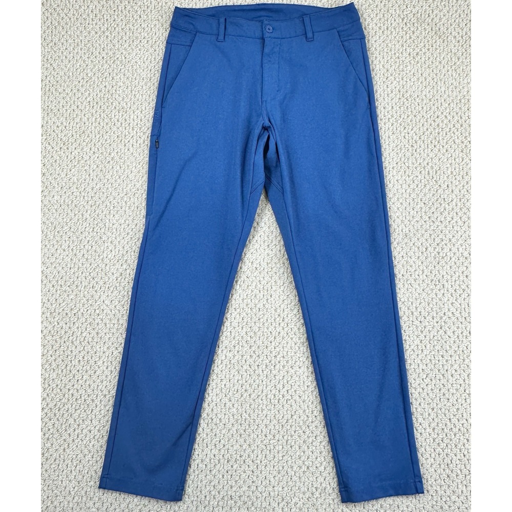 Bylt Pants Mens 33 (30x30) Blue Everyday 2.0 Slim Fit Stretch Performance